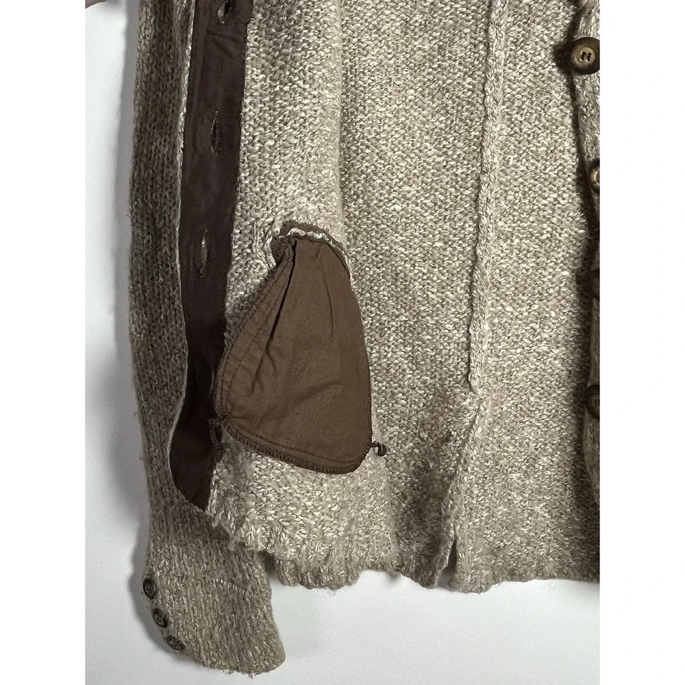 Sweet‎ Romeo Cardigan Sweater Button Elbow Patches Small